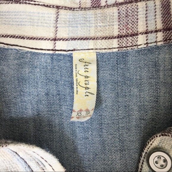 Free People Road Trip Flannel Plaid Button Down Shirt - Picture 8 of 10